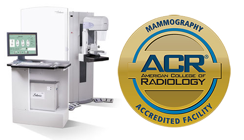 The radiologists of Curry General Hospital and Curry Medical Center are accredited by The American College of Radiology. The Mammography department is also fully ACR accredited. ACR Accreditation is the Gold Standard in radiological accreditation and is widely recognized as a hallmark of safe, quality care. When you see the ACR gold seal, you can rest assured that your prescribed imaging test is being done at a facility that has met the highest level of imaging quality and radiation safety.Mammography machine equipment. American college of Radiology. Mammography Accredited Facility.